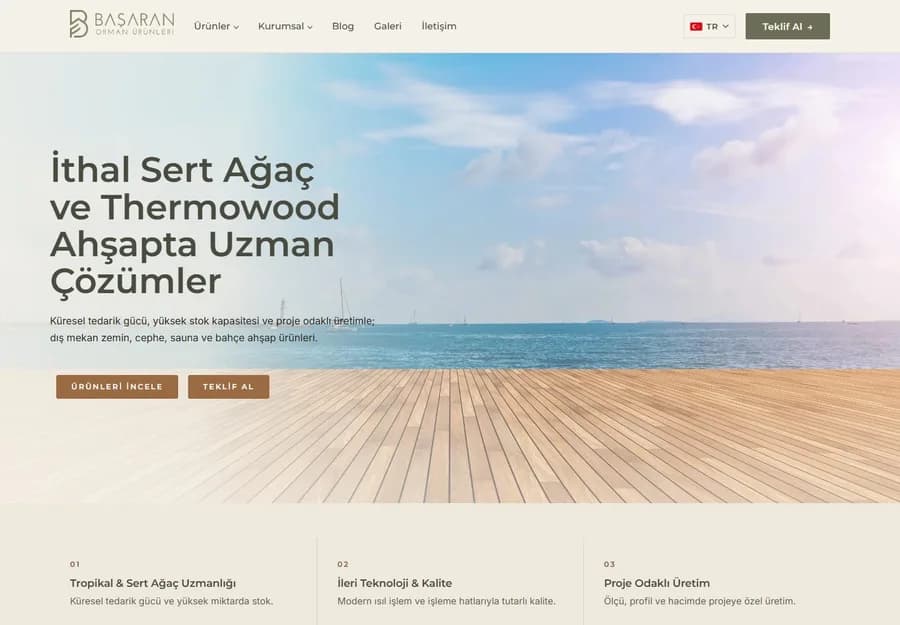 Başaran Orman، مصنع أخشاب صناعية